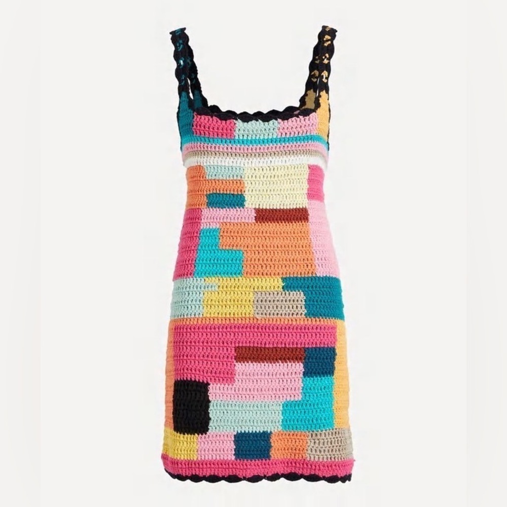 Tach Clothing Meryl Crochet Mini-Dress Knit Multicolor - Picture 7 of 7